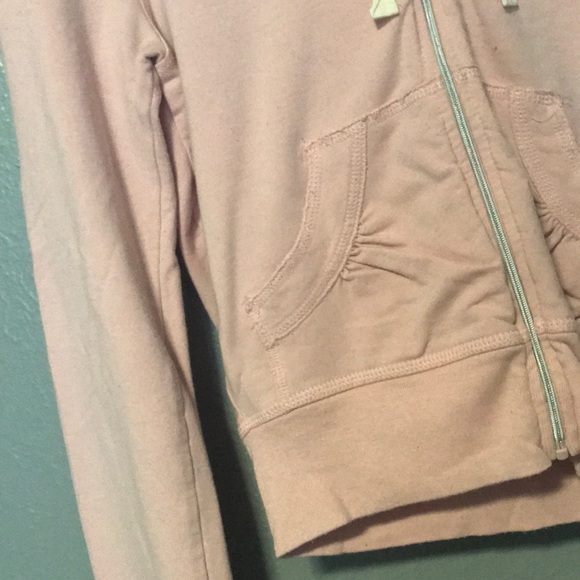 Baby Pink Full Zip Thin Hoodie - Picture 3 of 3